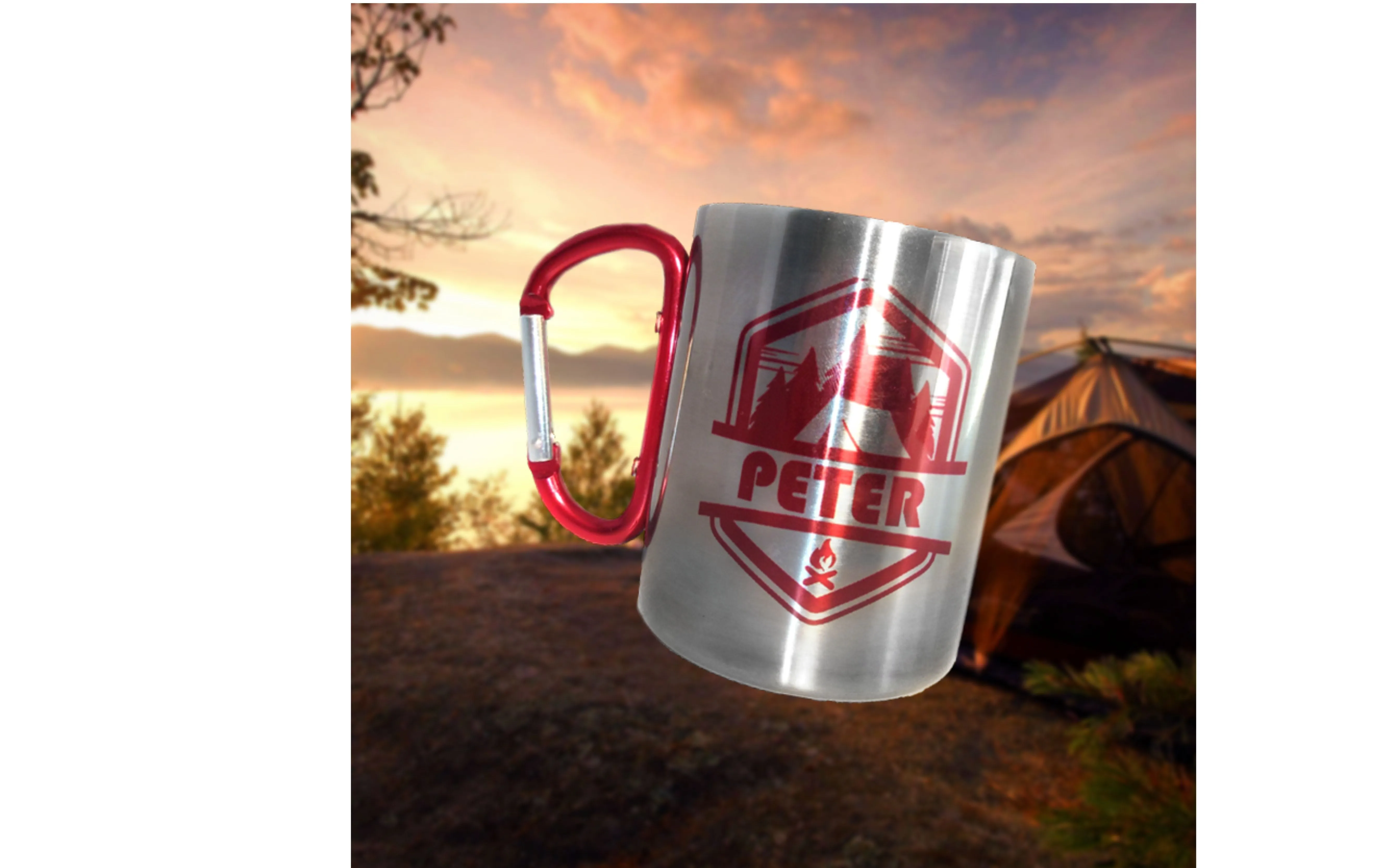 Stainless Steel Camping Mug Personalised Gift