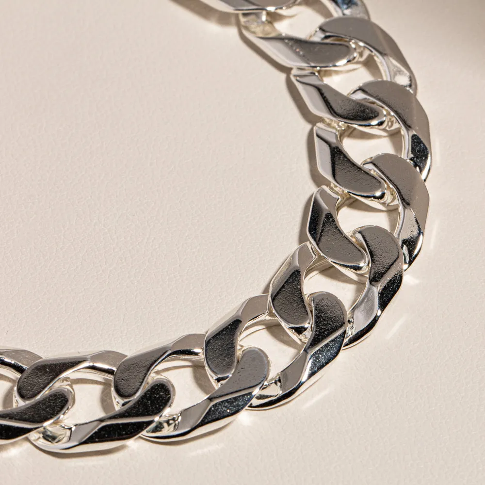 Sterling Silver Cuban Chain Bracelet