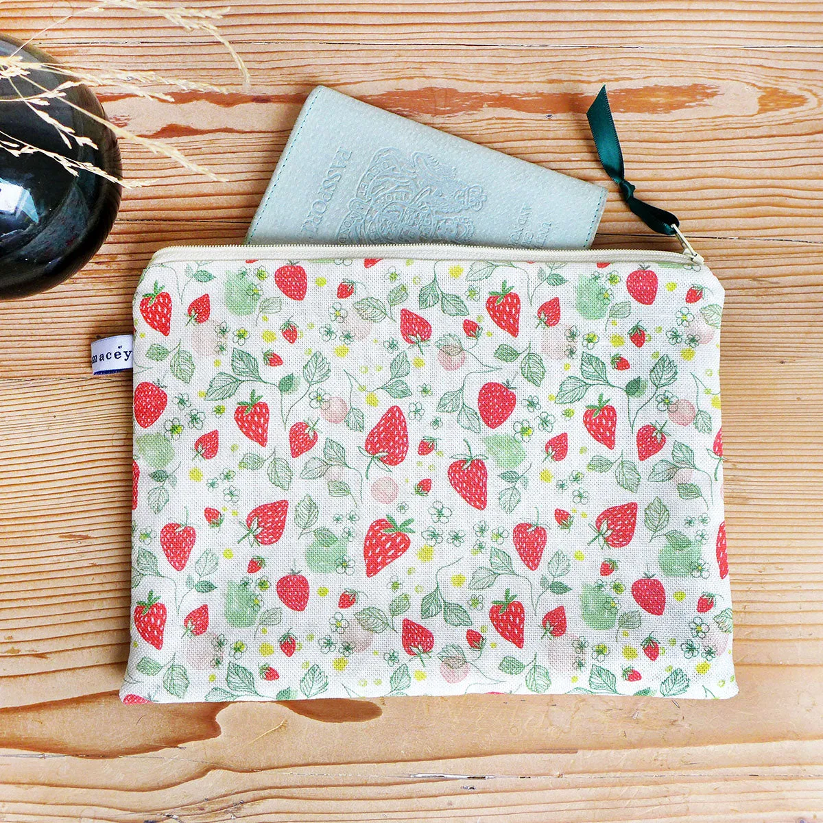 Strawberries Travel Pouch