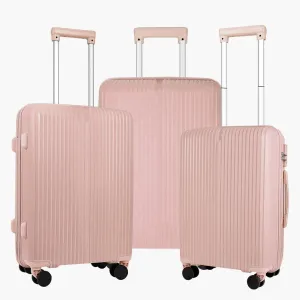 Sumo Luggage Bag Cabin Size Luggage Trolly - Rose Gold (Set Of 3)