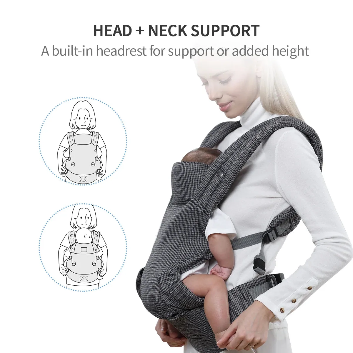 Sunveno Baby Carrier with Neck Support