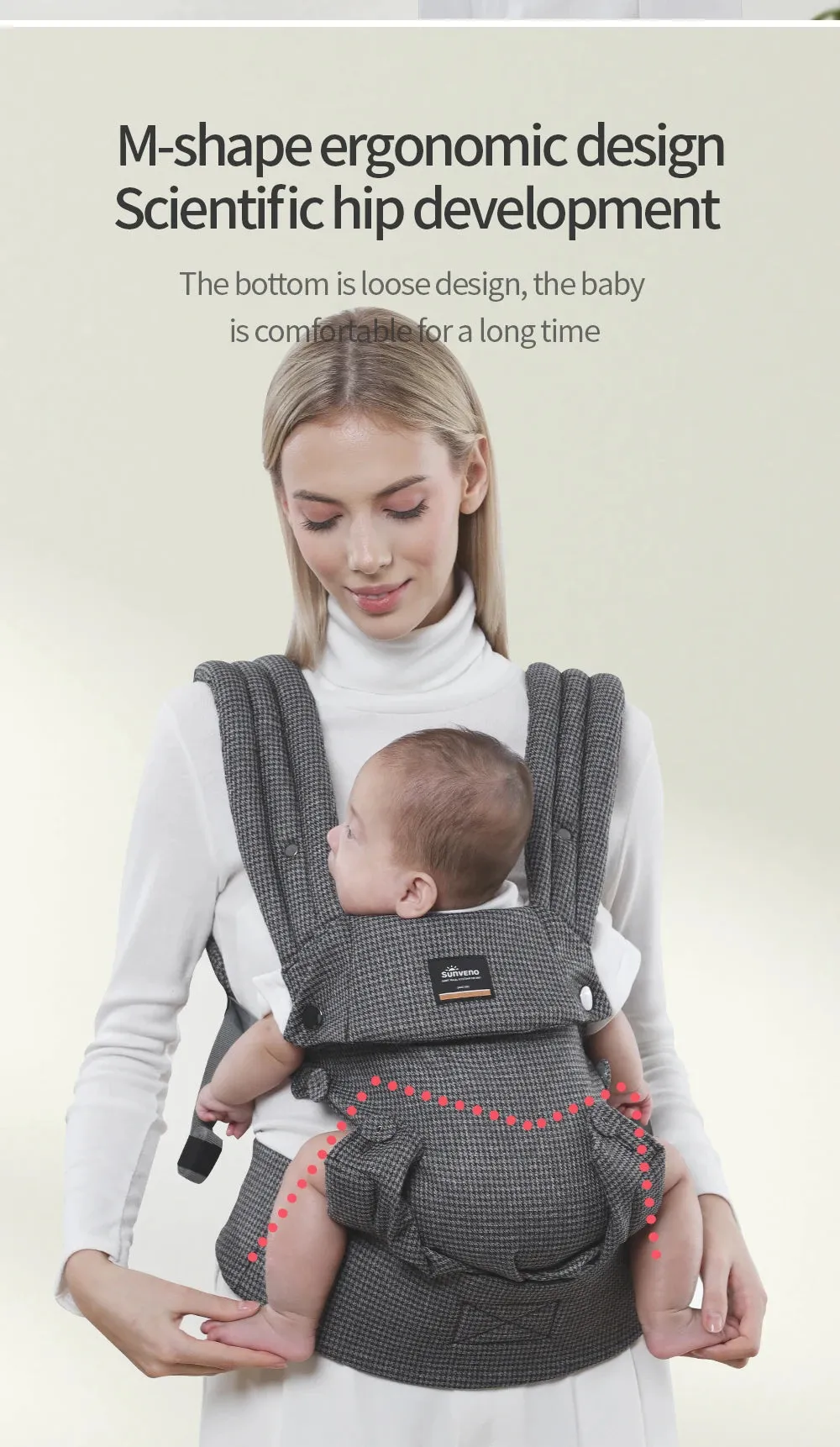 Sunveno Baby Carrier with Neck Support