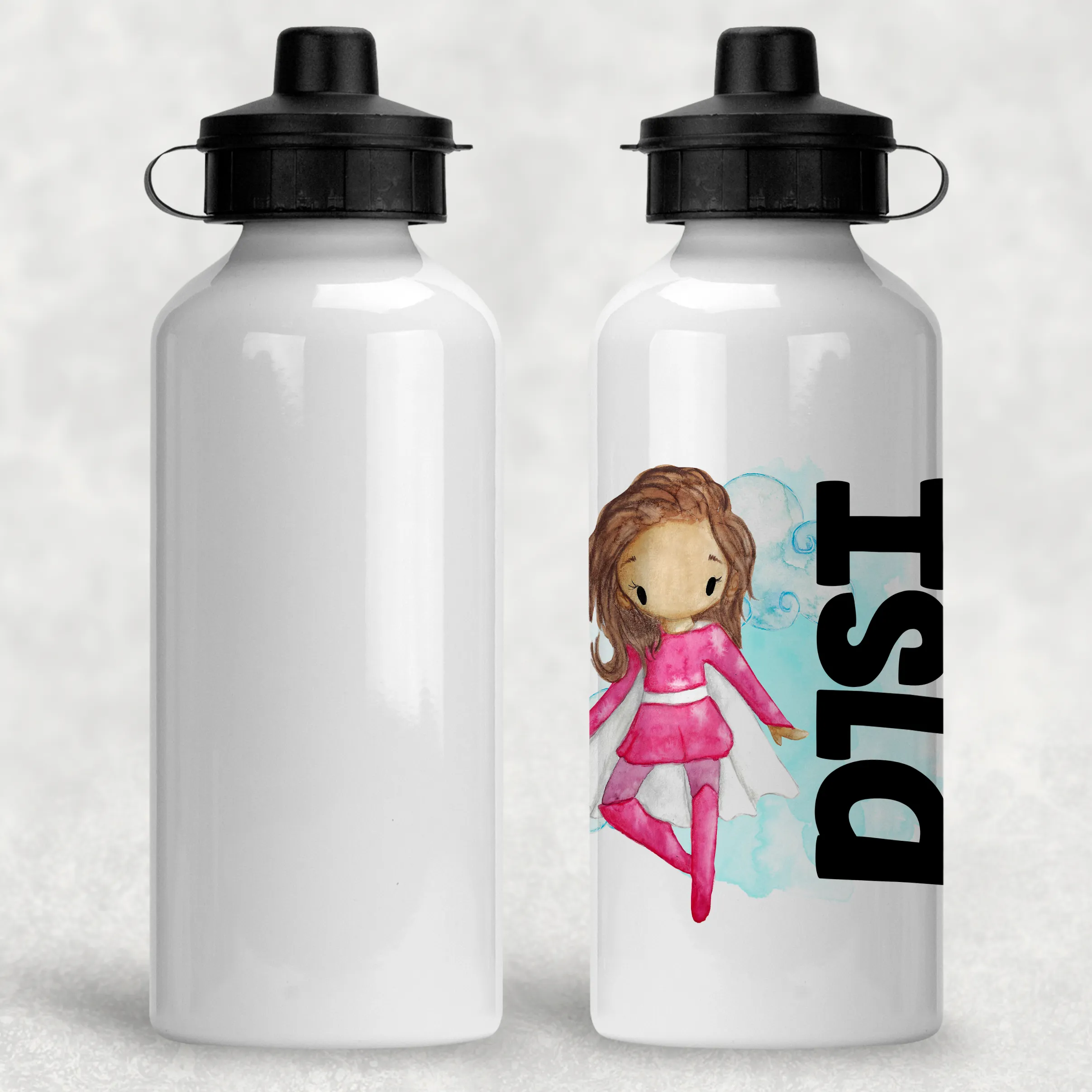 Super Hero Personalised Aluminium Water Bottle 400/600ml