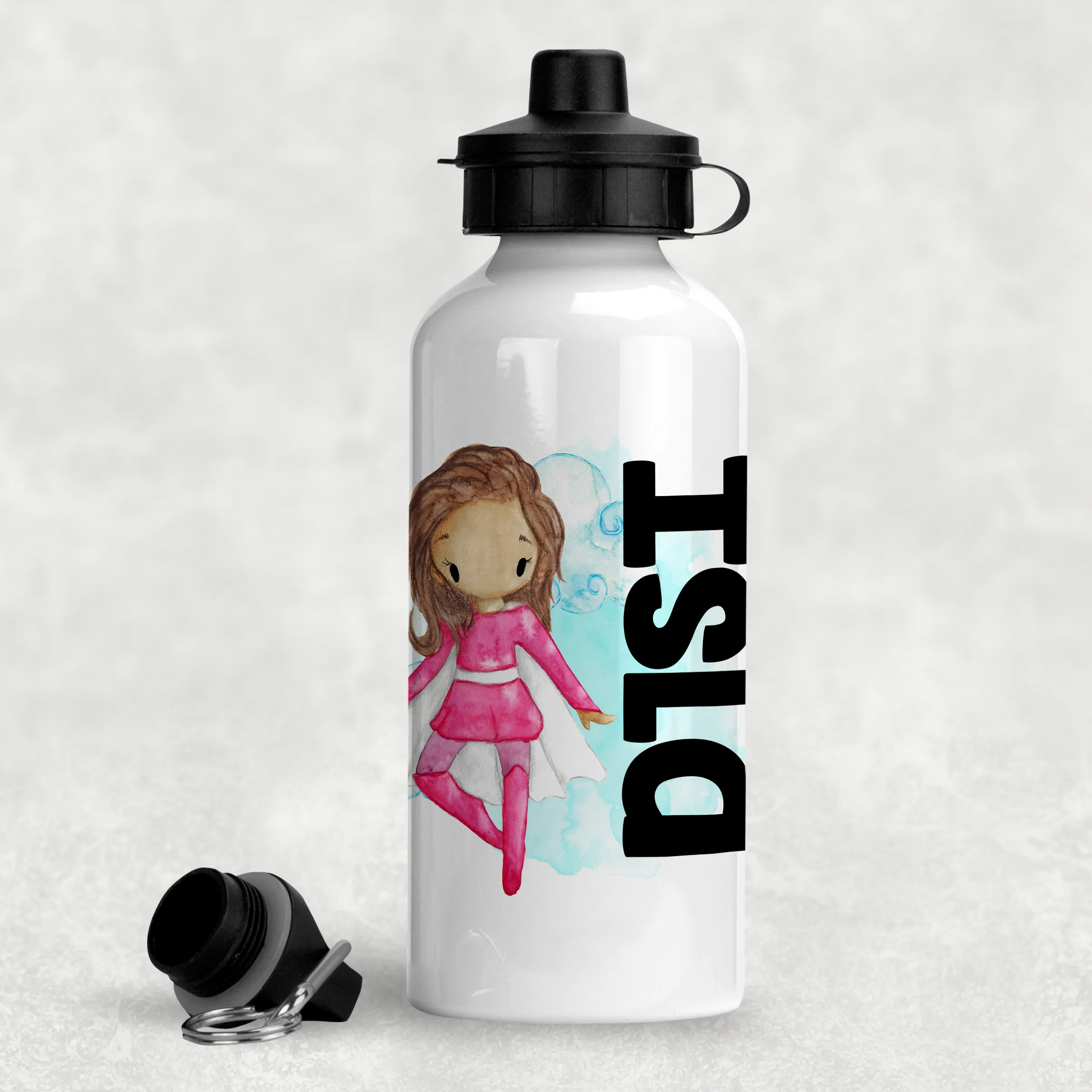 Super Hero Personalised Aluminium Water Bottle 400/600ml