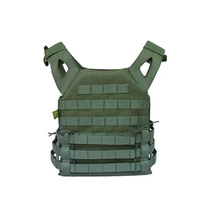 Tactical Bullet Proof Plate Carrier Vest (for Shooter's Cut Plates) - Olive Green