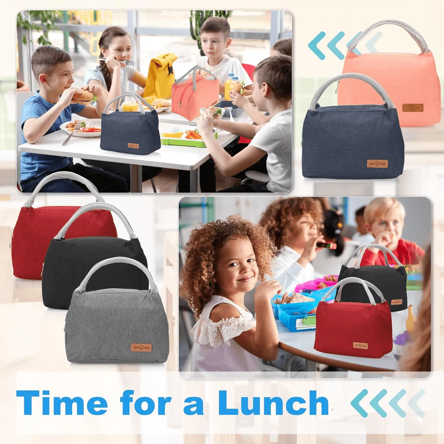 Tasty Food Portable Leakproof Insulated Lunch Bag