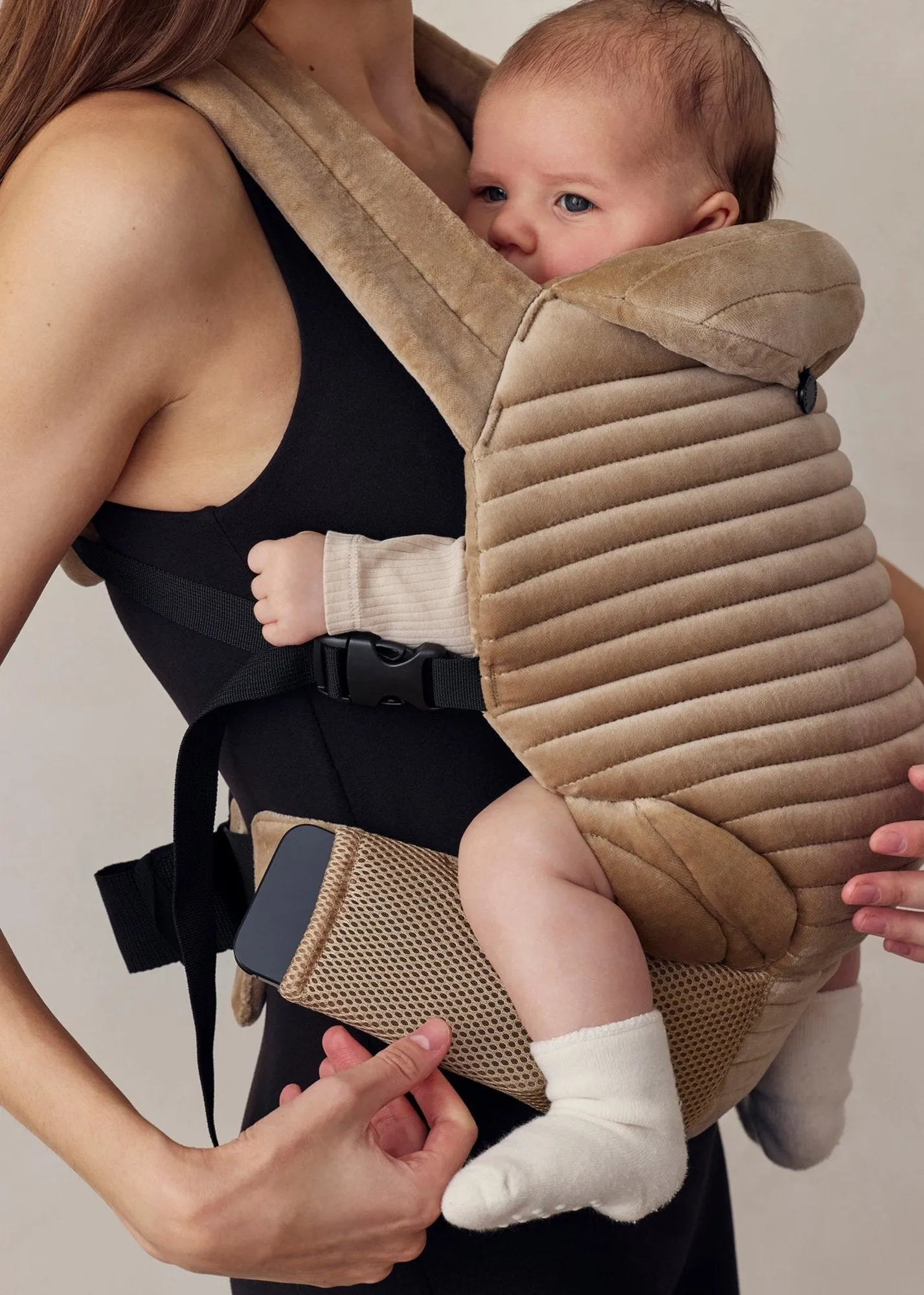 The Armadillo Baby Carrier - Dune Velvet