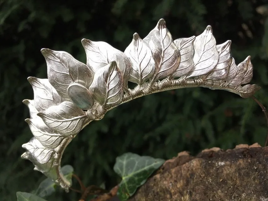 The CERES Leaf & Labradorite Headband