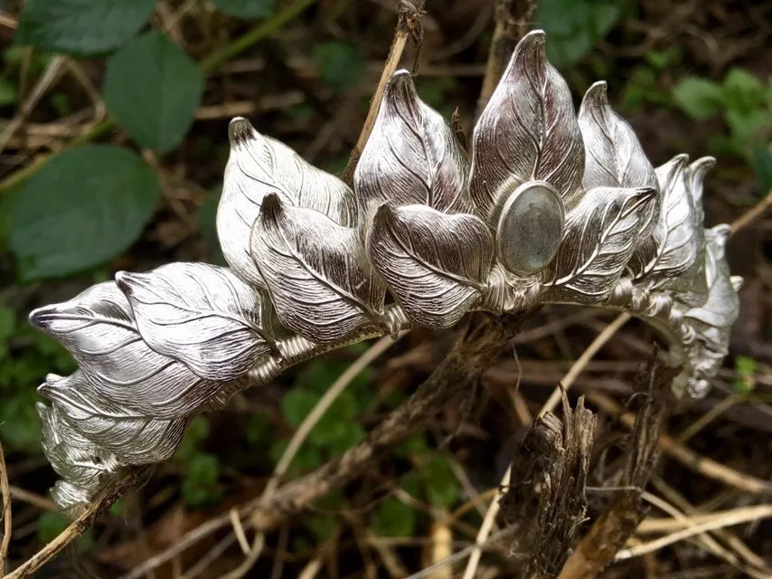 The CERES Leaf & Labradorite Headband