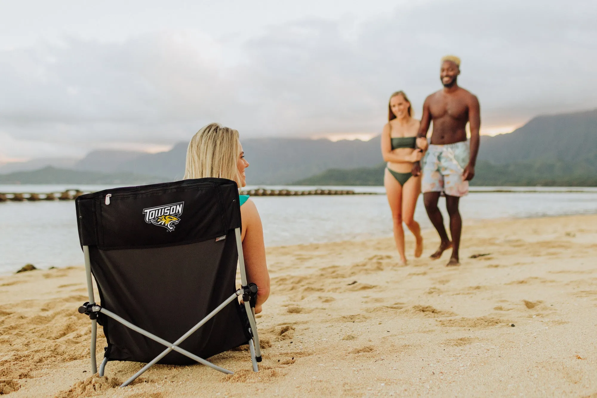 Towson University Tigers - Tranquility Beach Chair with Carry Bag