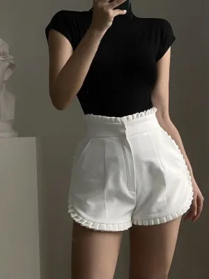 Trim Charming Pleated Shorts