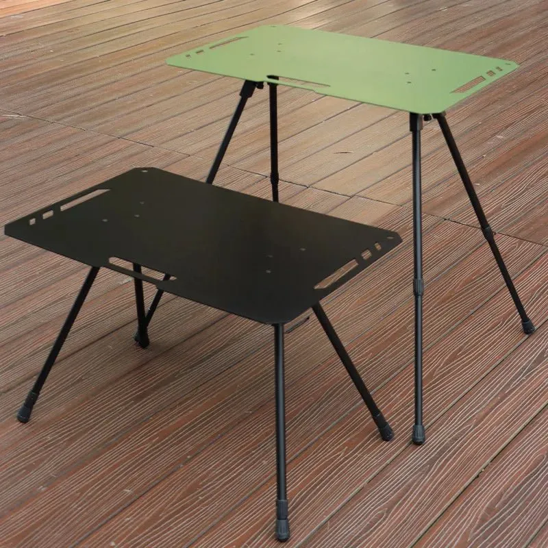 Ultra-Light Portable Folding Tactical Table – Sleek Aluminum Alloy Design for Camping, BBQs, and Outdoor Picnics