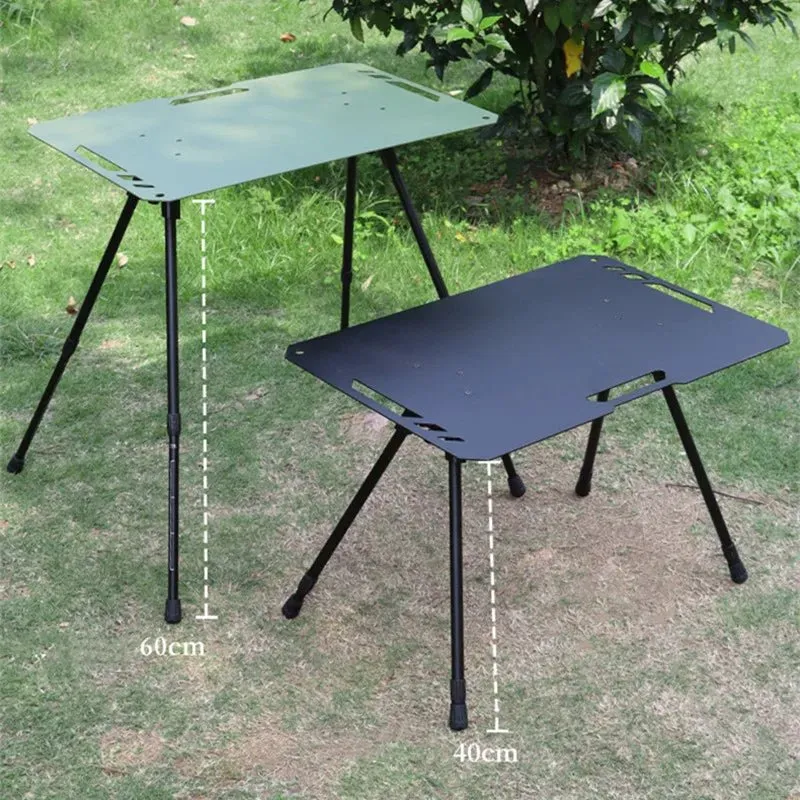 Ultra-Light Portable Folding Tactical Table – Sleek Aluminum Alloy Design for Camping, BBQs, and Outdoor Picnics