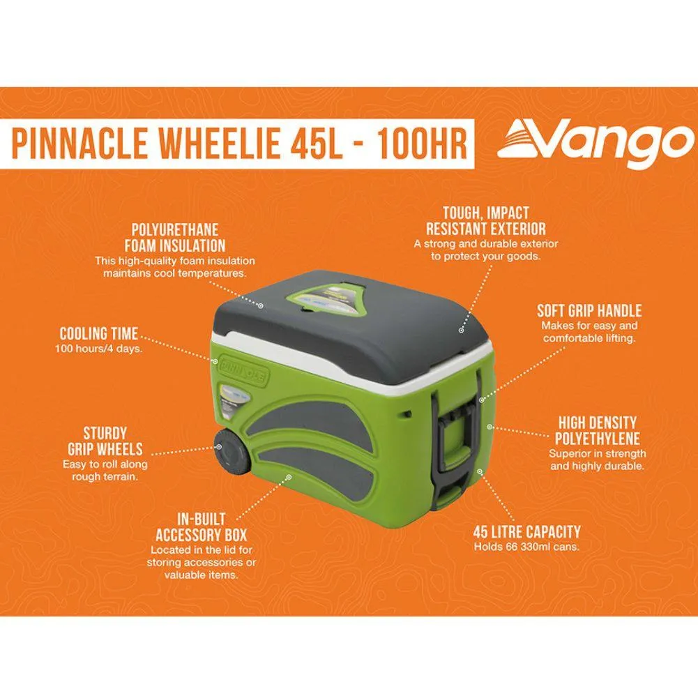 Vango Pinnacle Wheelie 45L-100Hr Cooler (Green)