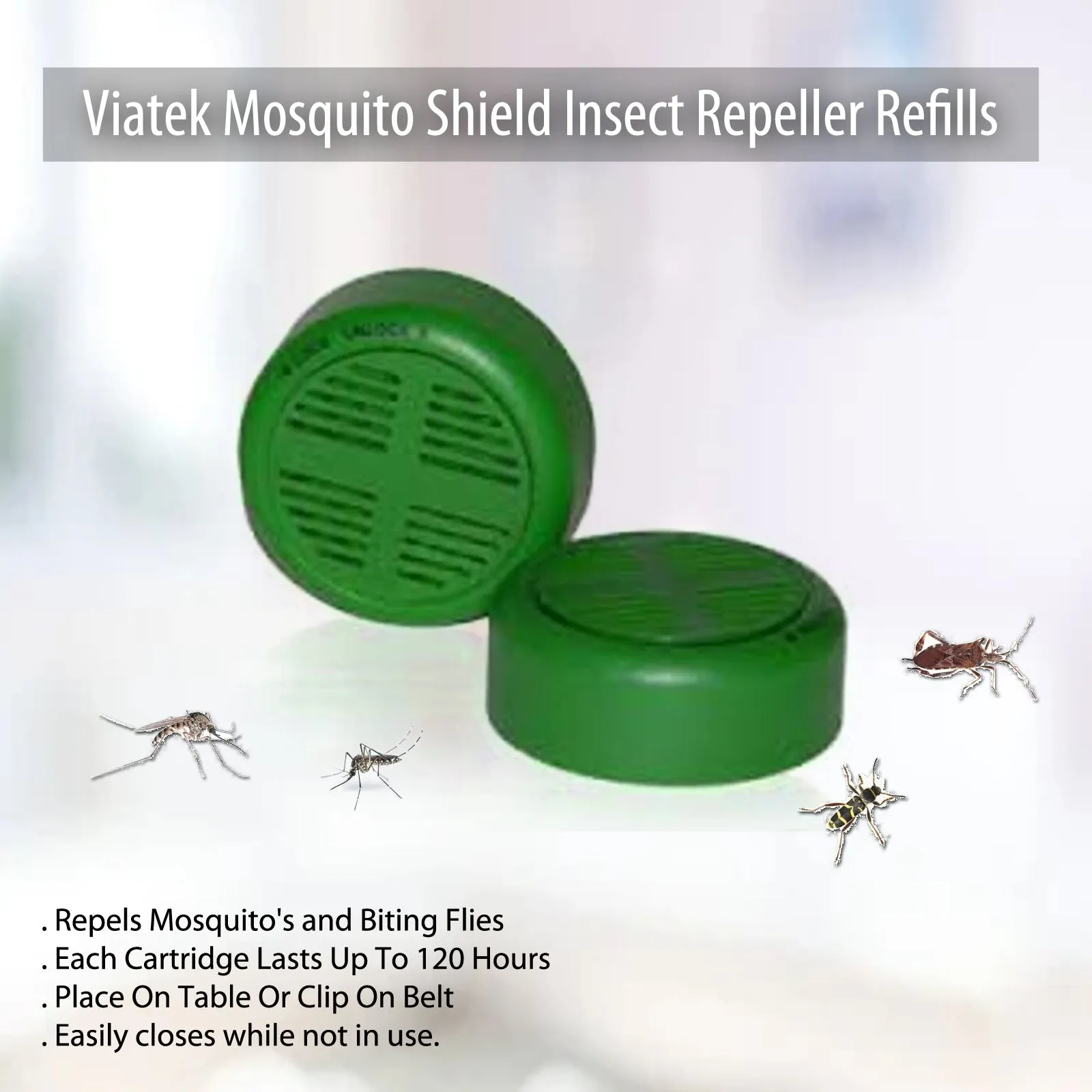 Viatek Mosquito Shield Insect Repeller Refills - Pack of 2