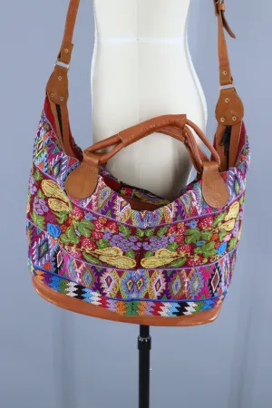 Vintage Tapestry Blanket Weekender Bag