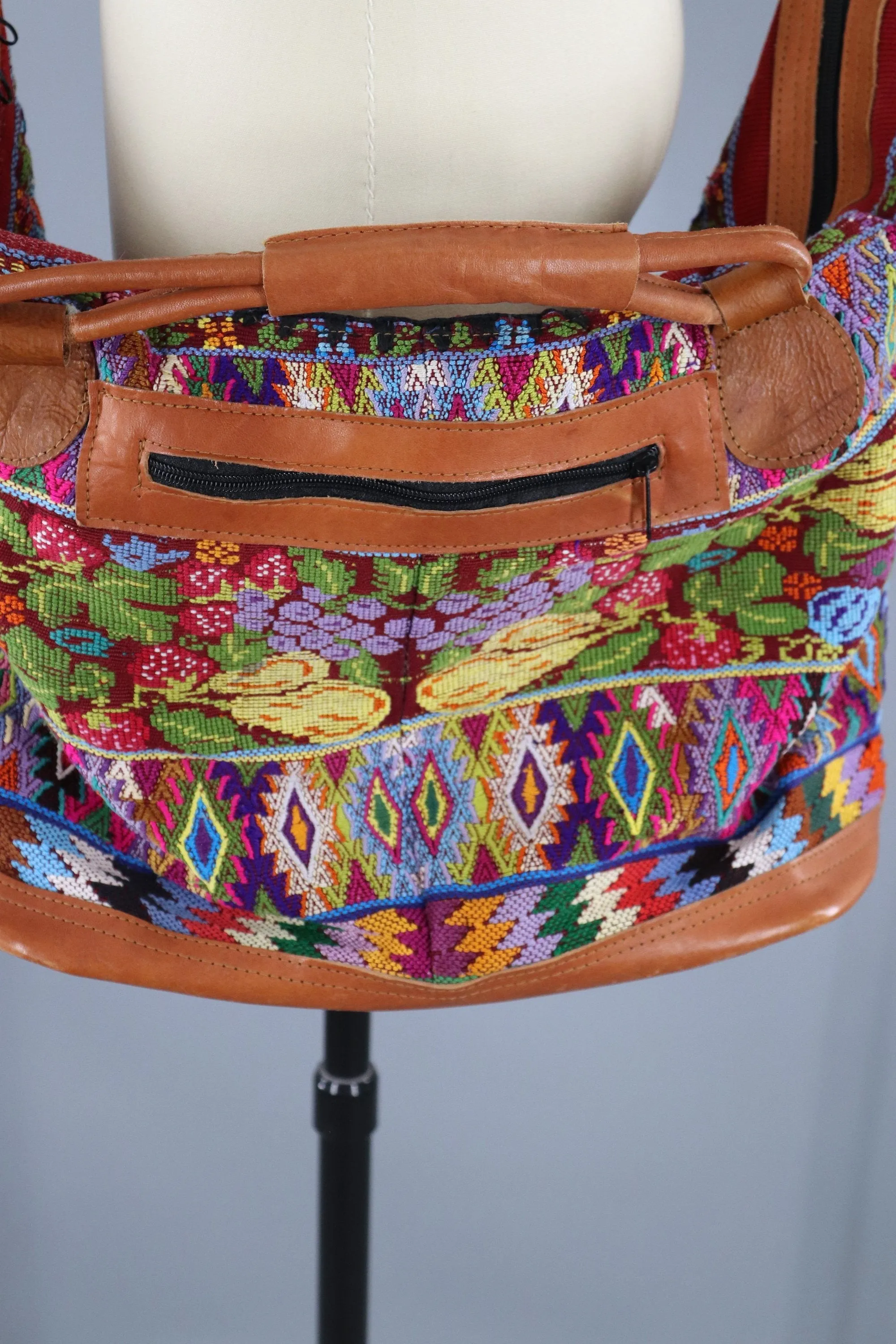 Vintage Tapestry Blanket Weekender Bag