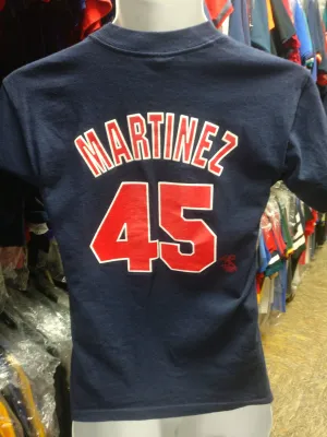 Vtg 2000s #45 PEDRO MARTINEZ Boston Red Sox MLB Majestic T-Shirt YM