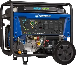 Westinghouse WGen9500DFc Generator 9500W/12500W 50 Amp Remote Start Dual Fuel with CO Sensor New