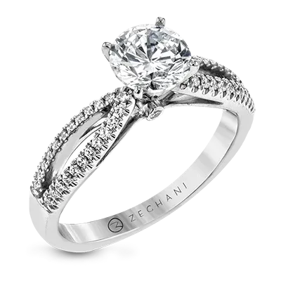 ZR28PRER Wedding Set in 14k Gold with Diamonds